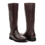 BOTA MONTARIA FEMININA COURO CAFÉ