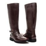 BOTA MONTARIA METALASSÊ FEMININA COURO CAFÉ