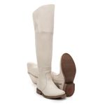 BOTA OVER FEMININA COURO OFF WHITE
