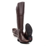 BOTA OVER FEMININA COURO CAFÉ