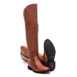 BOTA OVER FEMININA COURO CARAMELO