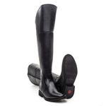 BOTA OVER FEMININA COURO PRETO