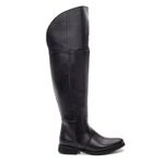 BOTA OVER FEMININA COURO PRETO