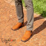 BOTA TEXANA COURO NOBUCK CARAMELO
