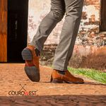 BOTA TEXANA COURO NOBUCK CARAMELO
