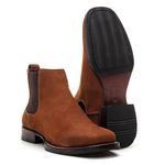 BOTA TEXANA COURO NOBUCK CARAMELO