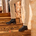 BOTA TEXANA COURO TRICÊ PRETO 