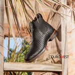 BOTA TEXANA COURO TRICÊ PRETO 