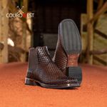 BOTA TEXANA COURO TRICÊ CAFÉ