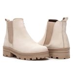COTURNO ANATÔMICO FEMININO COURO NOBRE OFF WHITE