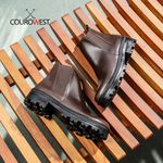 COTURNO ANATÔMICO FEMININO COURO NOBRE CAFÉ