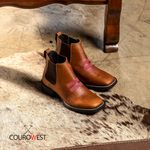 BOTA TEXANA FEMININA HIDROFUGADO CARAMELO
