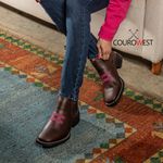 BOTA TEXANA FEMININA HIDROFUGADO CAFÉ
