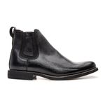BOTA CHELSEA ANATÔMICA COURO FLOATHER PRETO