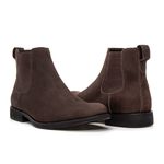 BOTA CHELSEA ANATÔMICA COURO NOBUCK CAFÉ