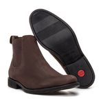 BOTA CHELSEA ANATÔMICA COURO NOBUCK CAFÉ
