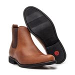 BOTA CHELSEA ANATÔMICA COURO HIDROFUGADO CARAMELO