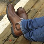 KIT BOTA CHELSEA E CINTO COURO FLOATHER HAVANA