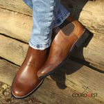 KIT BOTA CHELSEA E CINTO COURO NOBRE WHISKY