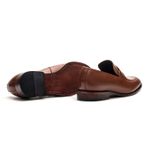 SAPATO LOAFER FRANCÊS COURO NOBRE WHISKY 