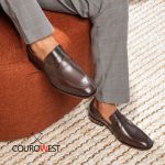 SAPATO LOAFER FRANCÊS COURO NOBRE CAFÉ 