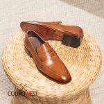 SAPATO LOAFER ITALIANO COURO NOBRE WHISKY 