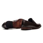 KIT SAPATO LOAFER ITALIANO COURO NOBRE CAFÉ + CINTO