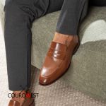 SAPATO LOAFER ITALIANO COURO NOBRE WHISKY 