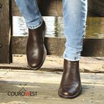 BOTA CHELSEA ANATÔMICA COURO FLOATHER CAFÉ