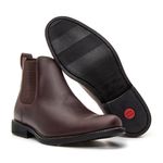 BOTA CHELSEA ANATÔMICA COURO HIDROFUGADO CAFÉ