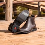 BOTA CHELSEA ANATÔMICA COURO FLOATHER CAFÉ