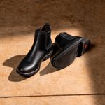BOTA CHELSEA ANATÔMICA COURO FLOATHER PRETO