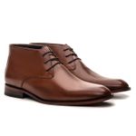 SAPATO SOCIAL CANO LONGO COURO NOBRE WHISKY 