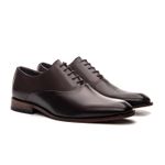 KIT SAPATO SOCIAL OXFORD COURO NOBRE CAFÉ + CINTO