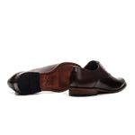 KIT SAPATO SOCIAL OXFORD COURO NOBRE CAFÉ + CINTO