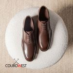 KIT SAPATO SOCIAL OXFORD COURO NOBRE CAFÉ + CINTO