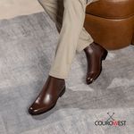 BOTA CHELSEA COM SOLADO EM COURO - NOBRE CAFÉ