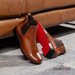 BOTA CHELSEA COM SOLADO EM COURO - NOBRE WHISKY