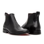 BOTA CHELSEA COM SOLADO EM COURO - NOBRE PRETO