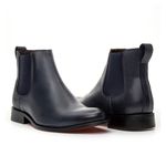 BOTA CHELSEA COM SOLADO EM COURO - NOBRE AZUL MARINHO