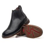 BOTA WORK JUMP BICO REDONDO COURO HIDROFUGADO PRETO