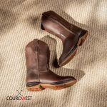 BOTA TEXANA CANO LONGO JUMP COURO HIDROFUGADO CAFÉ 
