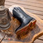 BOTA TEXANA CANO LONGO JUMP COURO HIDROFUGADO PRETO