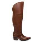 BOTA TEXANA OVER FEMININA COURO CARAMELO