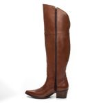 BOTA TEXANA OVER FEMININA COURO CARAMELO