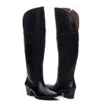 BOTA TEXANA OVER FEMININA COURO PRETO