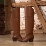 BOTA TEXANA OVER FEMININA COURO CARAMELO