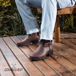 BOTA TEXANA STRONG CANO LONGO COURO HIDROFUGADO CAFÉ 