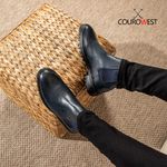 BOTA CHELSEA FULL TRAIL COURO NOBRE AZUL MARINHO