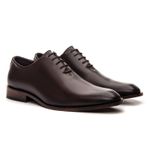 SAPATO SOCIAL WHOLECUT COURO NOBRE CAFÉ